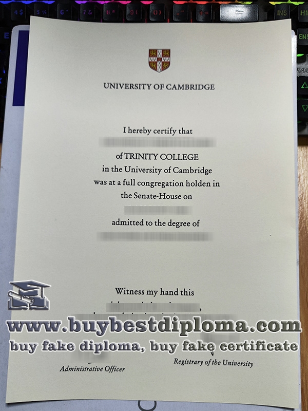 University of Cambridge fake degree, University of Cambridge certificate,