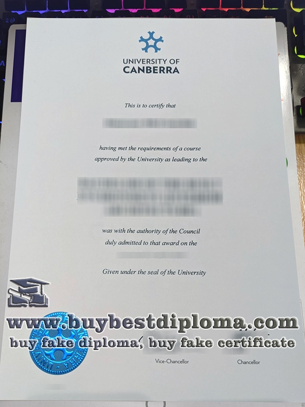 University of Canberra diploma, University of Canberra degree,