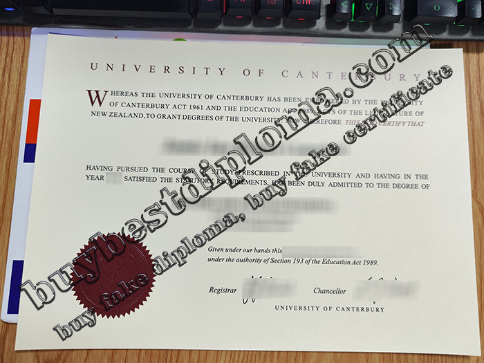 University of Canterbury diploma, University of Canterbury degree,