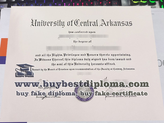 University of Central Arkansas diploma, University of Central Arkansas degree,