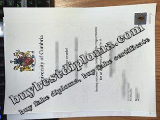 fake University of Cumbria degree, University of Cumbria certificate,