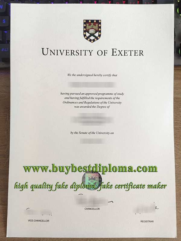University of Exeter degree, fake University of Exeter diploma, University of Exeter certificate, 埃克塞特大学毕业证,