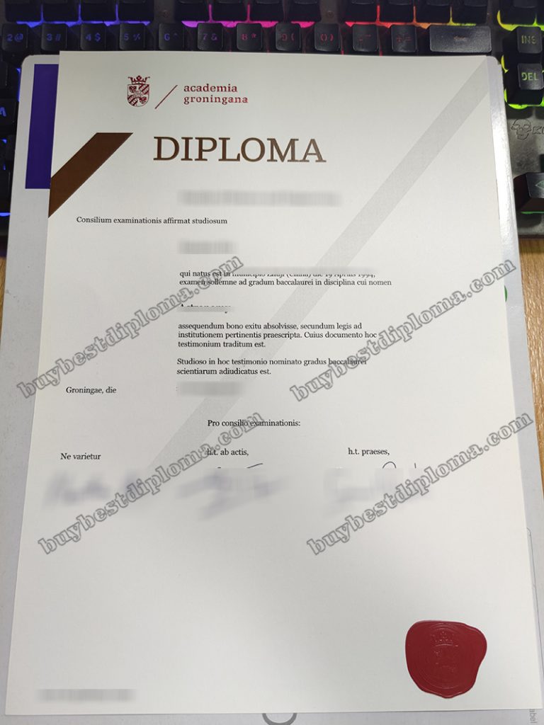 Rijksuniversiteit Groningen diploma, University of Groningen degree,