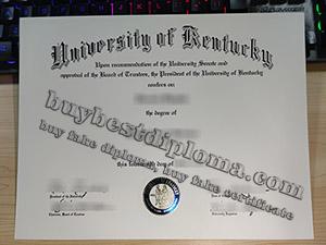 University of Kentucky diploma, University of Kentucky degree,