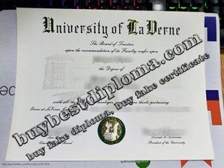 University of La Verne diploma, University of La Verne certificate,