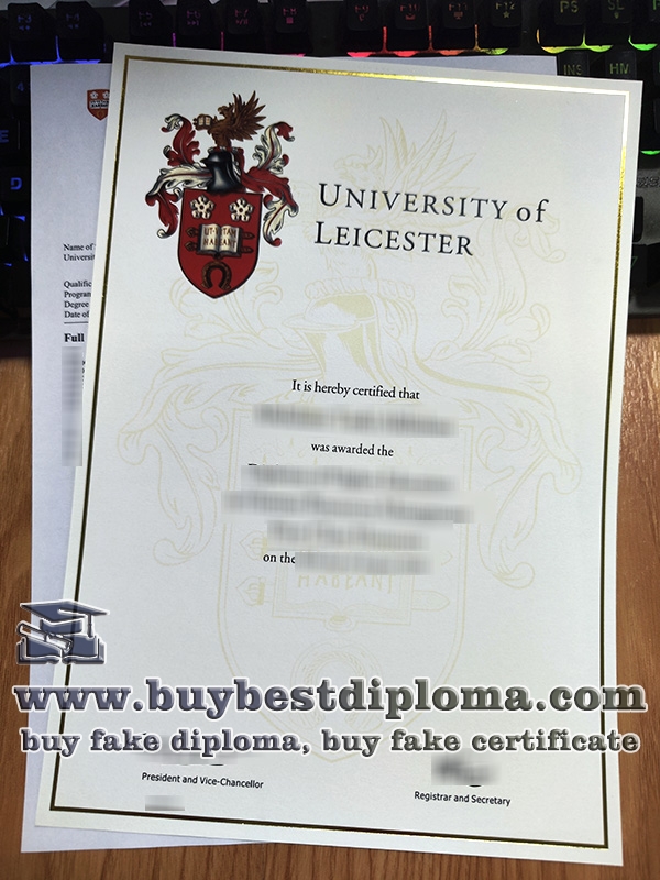 University of Leicester diploma, University of Leicester degree,