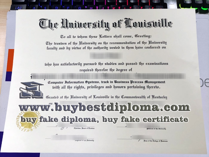 University of Louisville degree, fake University of Louisville diploma,