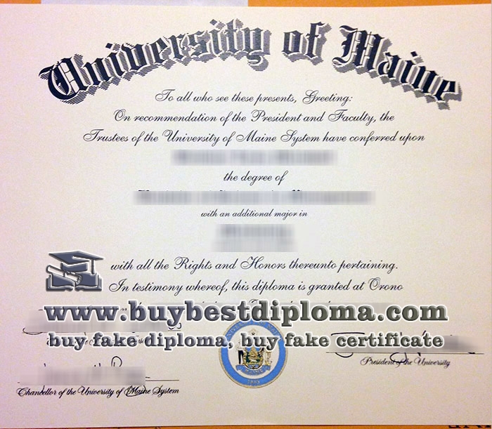 University of Maine diploma, fake University of Maine degree,