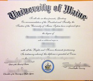 University of Maine diploma, fake University of Maine degree,