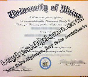 University of Maine diploma, fake University of Maine degree,