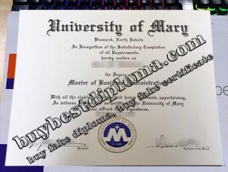 University of Mary diploma, University of Mary degree,