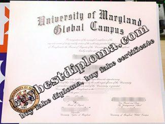 University of Maryland Global Campus diploma, fake UMGC degree,