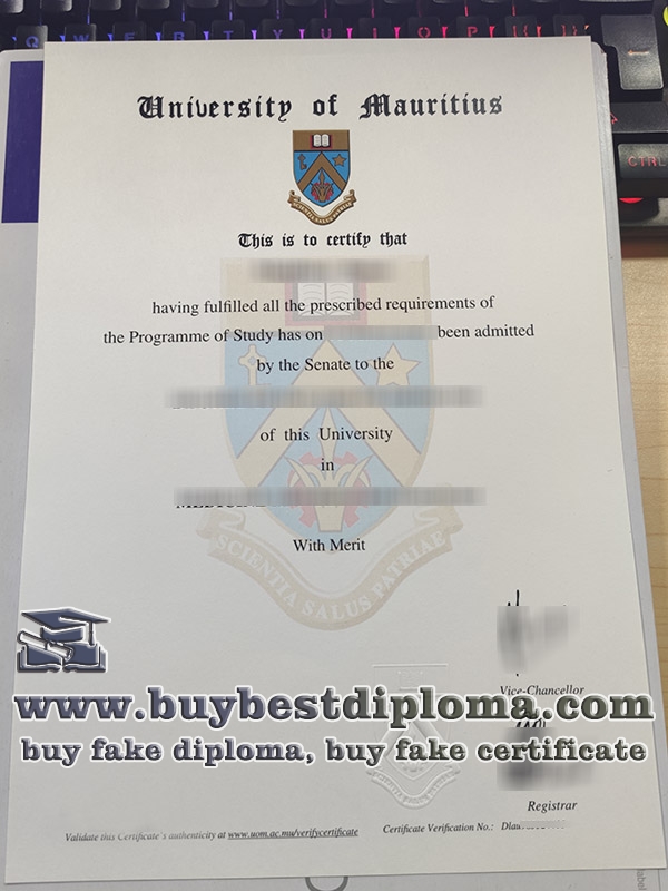 University of Mauritius diploma, University of Mauritius degree, fake Mauritius degree,