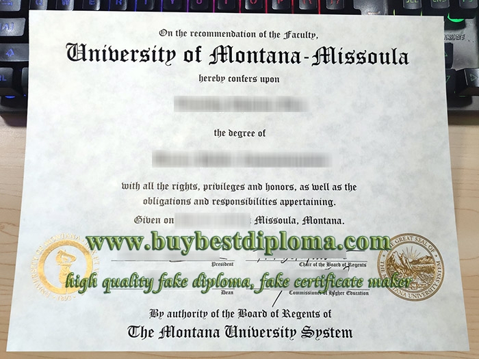 University of Montana diploma, University of Montana degree, fake University of Montana certificate, 蒙大拿大学毕业证,