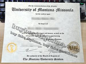 University of Montana diploma, University of Montana degree, fake University of Montana certificate, 蒙大拿大学毕业证,