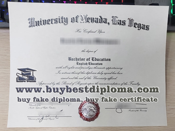 University of Nevada Las Vegas diploma, fake UNLV diploma,