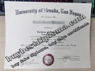 University of Nevada Las Vegas diploma, fake UNLV diploma,