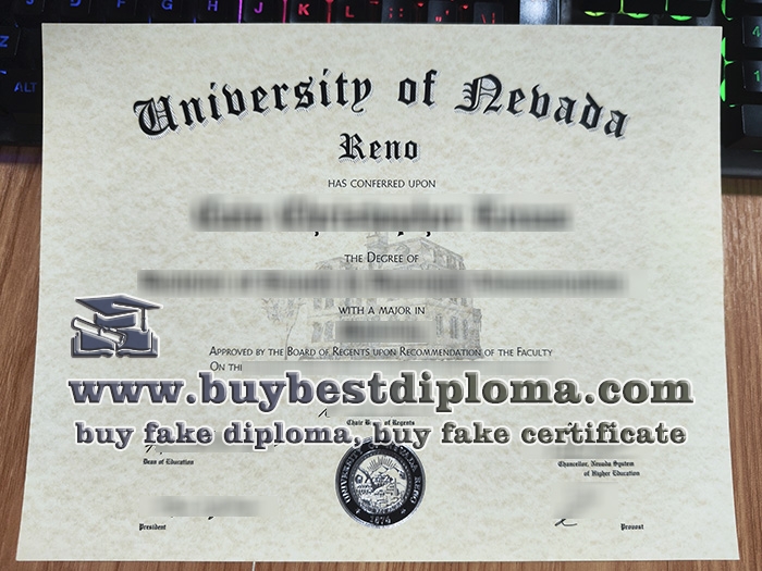 University of Nevada Reno diploma, fake UNR certificate,