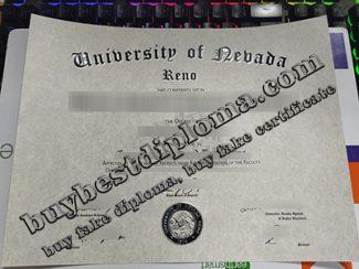 fake University of Nevada Reno diploma,