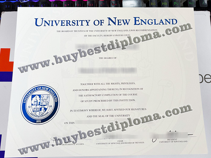 University of New England diploma 2023, University of New England certificate,