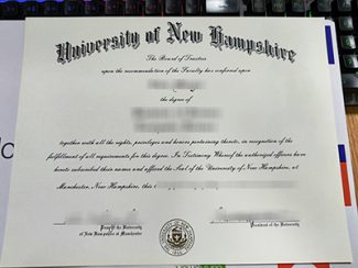 University of New Hampshire diploma, University of New Hampshire certificate,