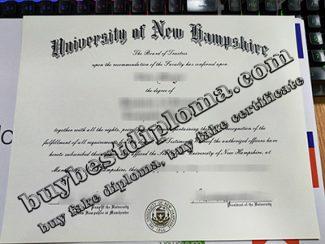 University of New Hampshire diploma, University of New Hampshire certificate,