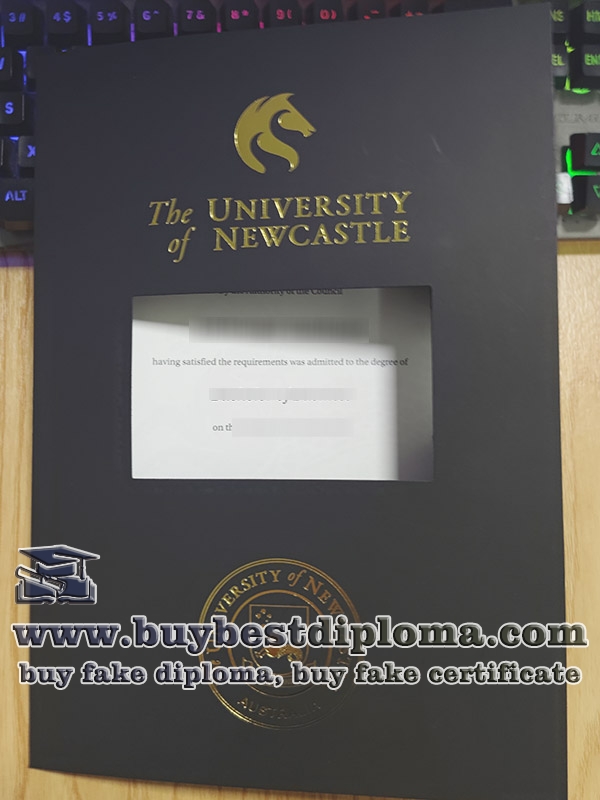 University of Newcastle degree folder,