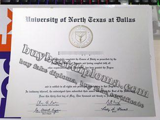 University of North Texas at Dallas diploma, fake UNT Dallas diploma,