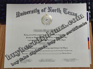 University of North Texas diploma, University of North Texas degree,