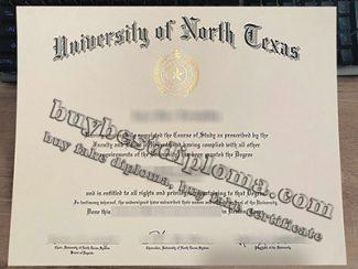 University of North Texas diploma, University of North Texas degree,