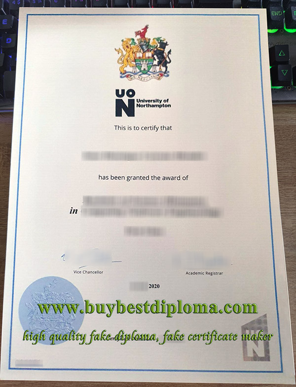 University of Northampton degree 2023, University of Northampton certificate 2023,
