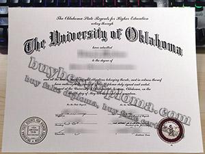 University of Oklahoma diploma, University of Oklahoma degree, University of Oklahoma certificate, 俄克拉何马大学学位证,