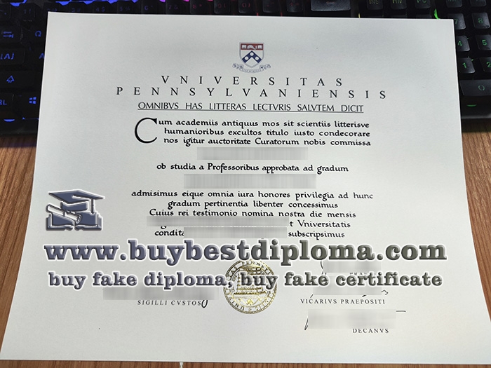 Universitas Pennsylvaniensis diploma, University of Pennsylvania diploma,