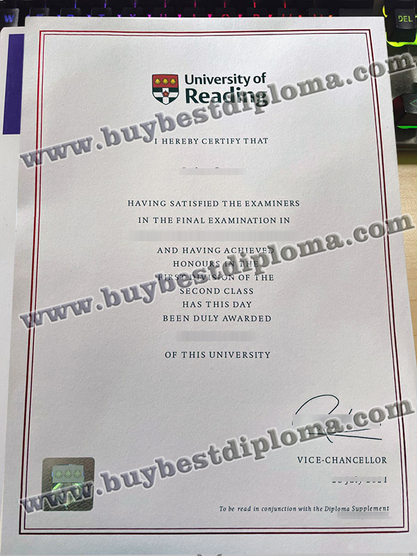 University of Reading degree, University of Reading diploma,