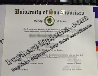 University of San Francisco fake certficate