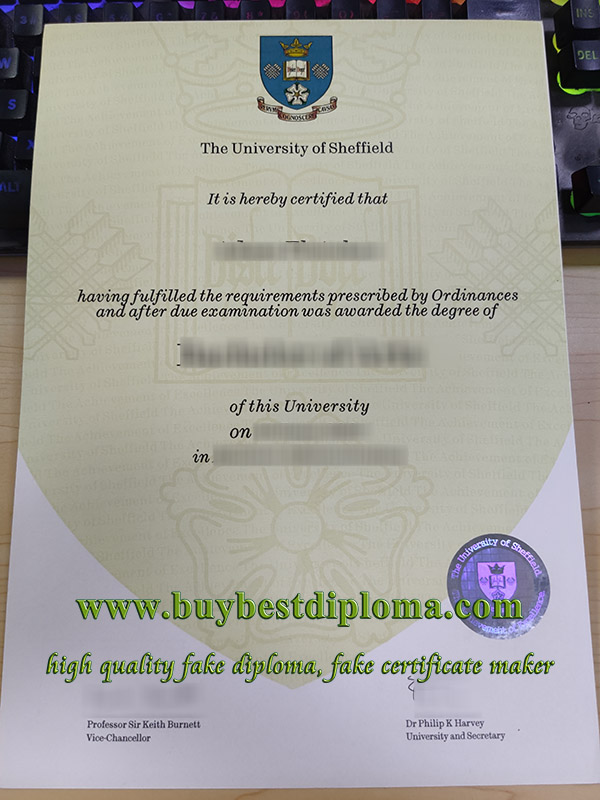 University of Sheffield diploma, University of Sheffield degree, fake University of Sheffield certificate,