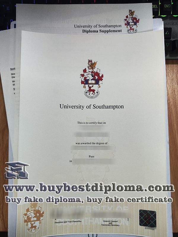 University of Southampton fake degree, University of Southampton certificate,