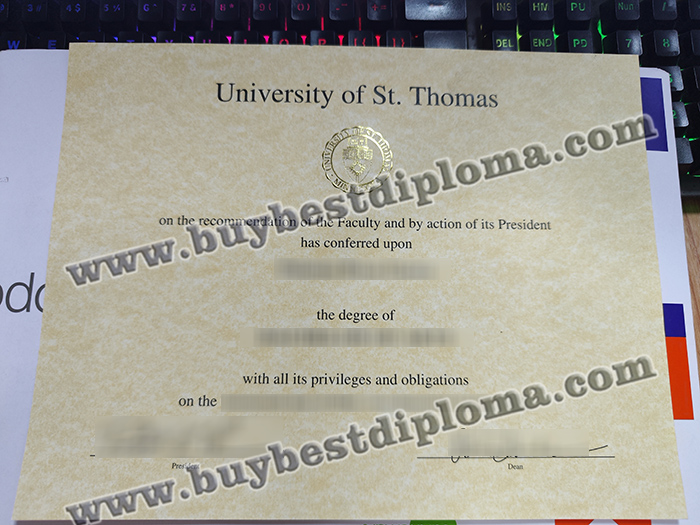University of St. Thomas diploma, University of St. Thomas degree,