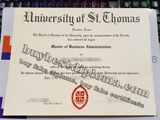 University of St. Thomas Texas diploma, fake UST diploma, University of St. Thomas Texas degree,