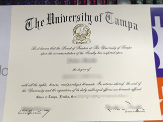 University of Tampa diploma, University of Tampa certificate,