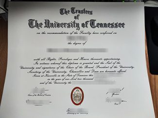 University of Tennessee Knoxville diploma, University of Tennessee Knoxville certificate,