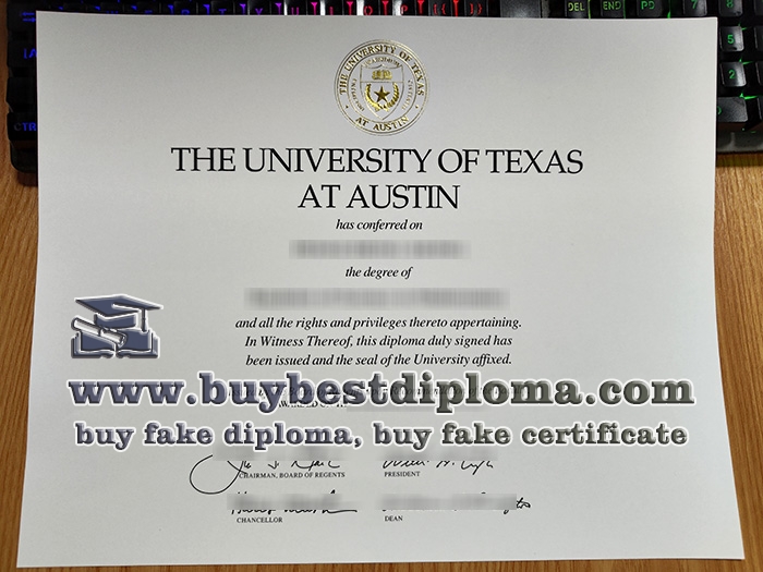 University of Texas at Austin diploma, fake UT Austin certificate,
