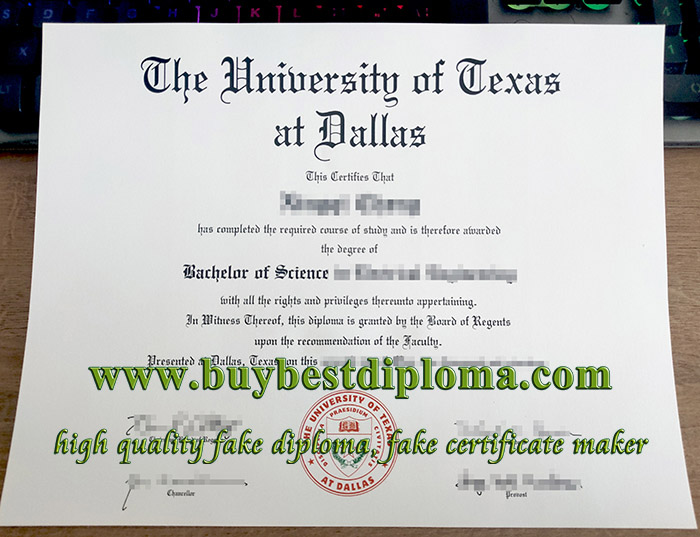 University of Texas at Dallas diploma, fake UT Dallas degree,