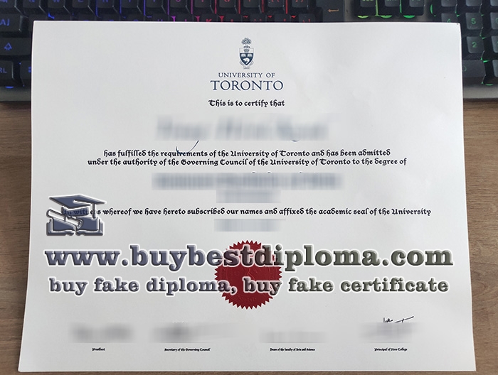 University of Toronto fake diploma, University of Toronto degree,