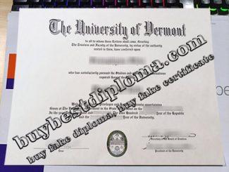 University of Vermont diploma, University of Vermont degree,