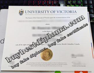 University of Victoria degree certificate