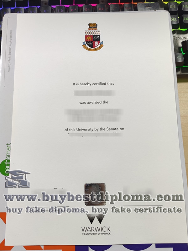 University of Warwick diploma, University of Warwick degree,