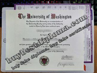 University of Washington fake diploma, University of Washingto certificate,