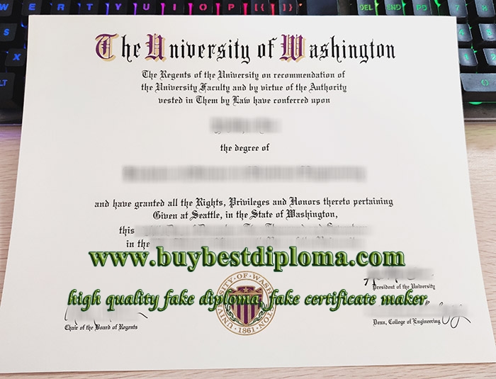 University of Washington diploma, fake University of Washington degree, University of Washington certificate,