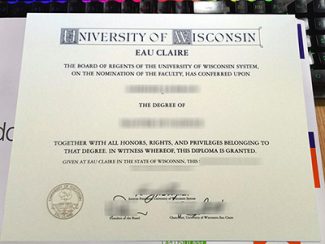 University Of Wisconsin Eau Claire Diploma, UW-Eau Claire Certificate,